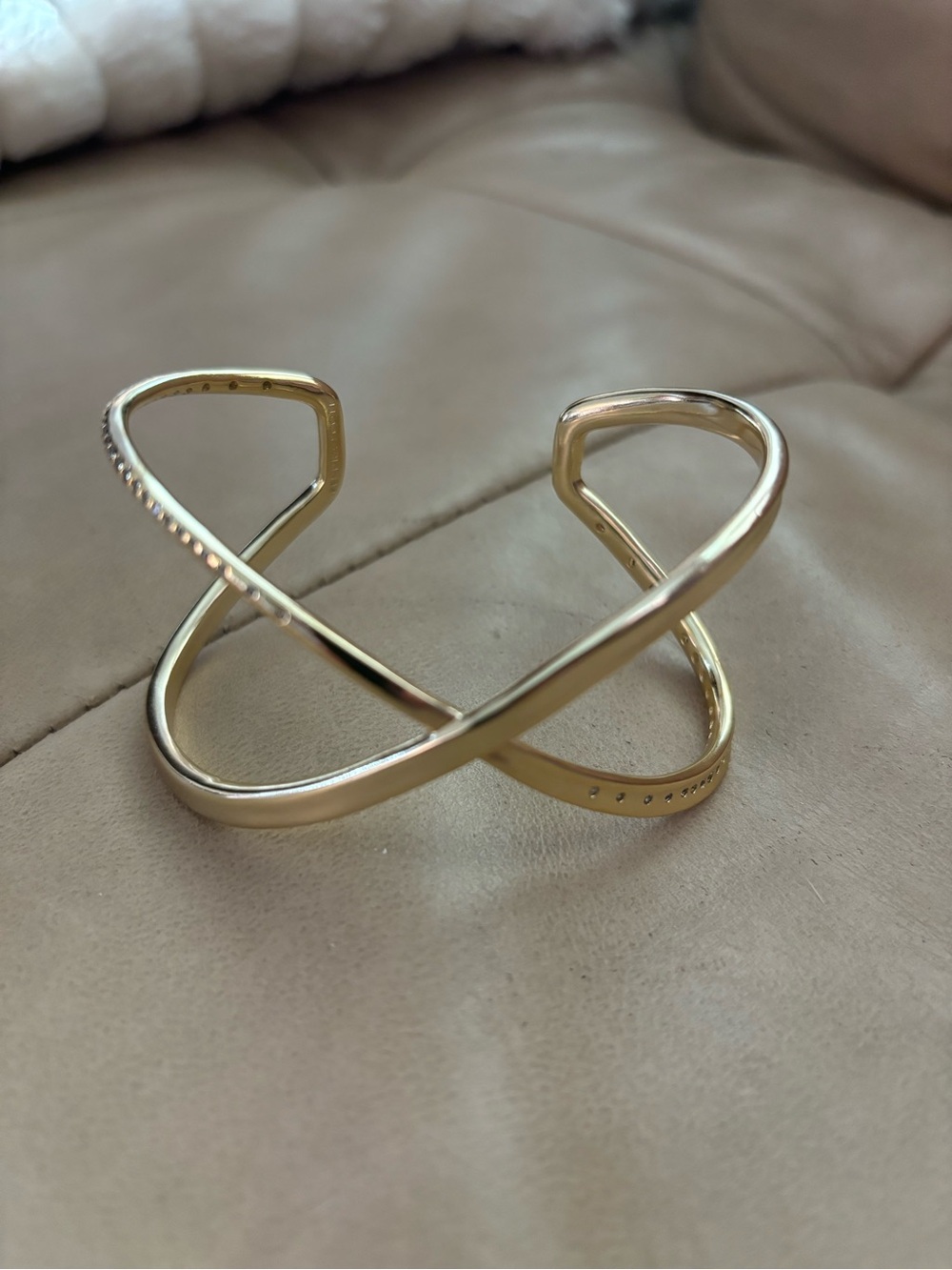 Kendra Scott Gold-Tone Crisscross Cuff Bracelet - Women Jewelry